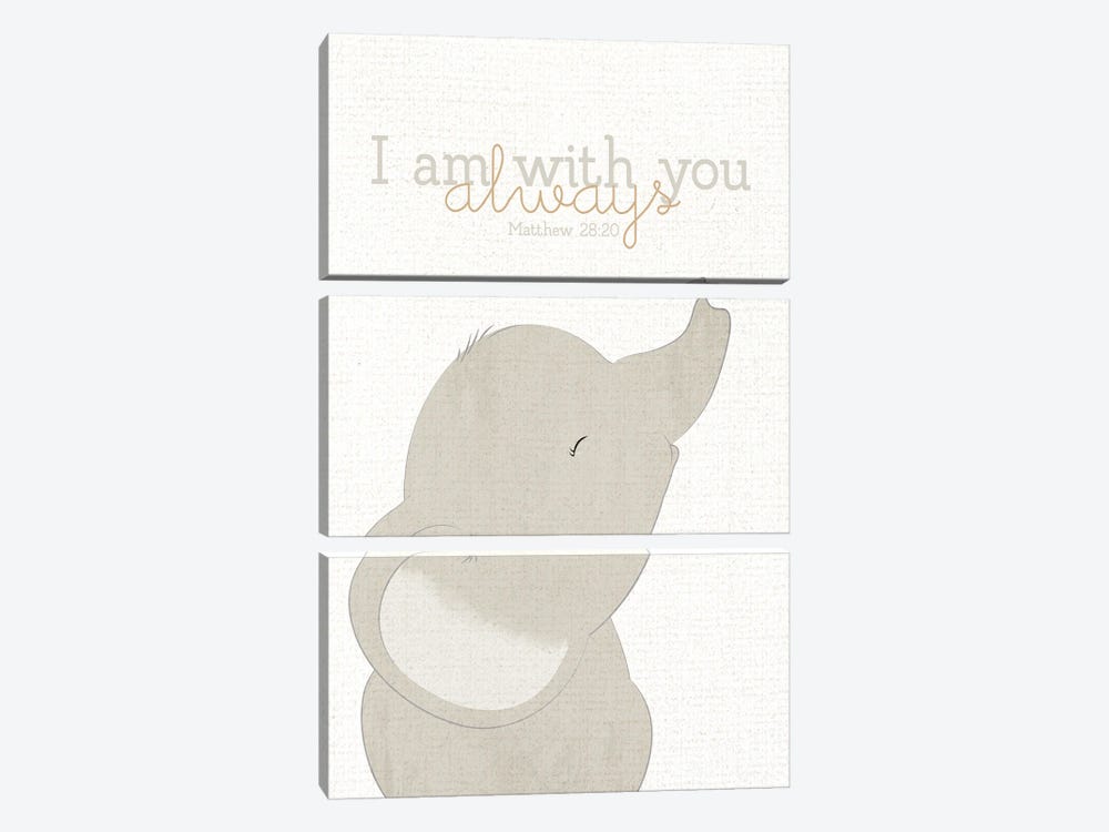 I Am With You Always I by Kimberly Allen 3-piece Canvas Art Print