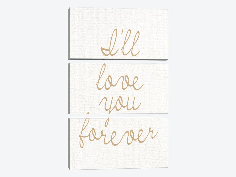 Ill Love You Forever II by Kimberly Allen 3-piece Canvas Art