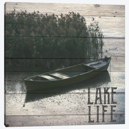 Lake Life Lake Canoe Canvas Print #KAL1475} by Kimberly Allen Canvas Wall Art