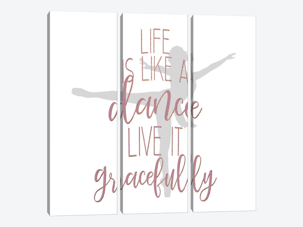 Life Is Like A Dance I by Kimberly Allen 3-piece Canvas Artwork