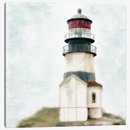 Old Lighthouse Canvas Print #KAL1491} by Kimberly Allen Art Print