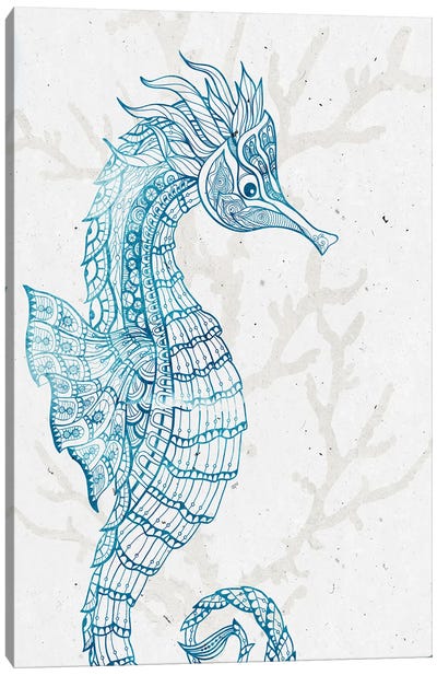 Sea Creature I Canvas Art Print - Seahorse Art