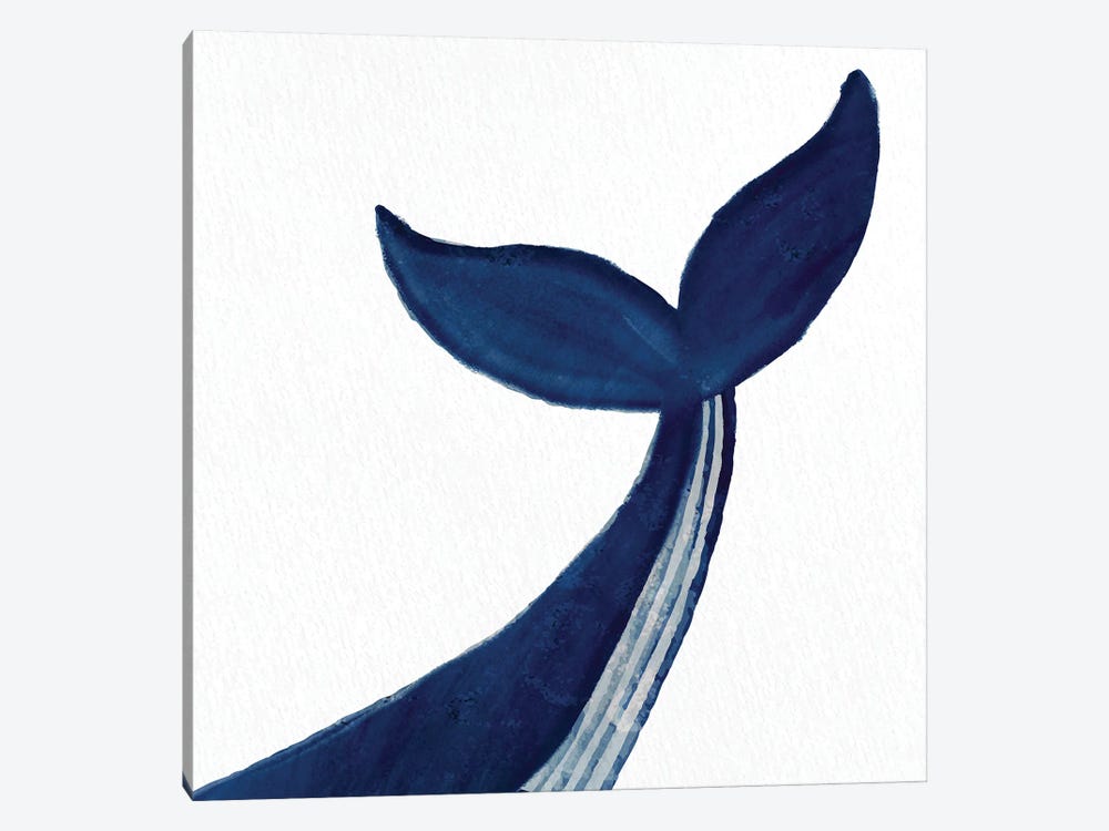 Whale I by Kimberly Allen 1-piece Canvas Wall Art