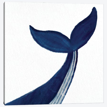 Whale I Canvas Print #KAL1514} by Kimberly Allen Art Print