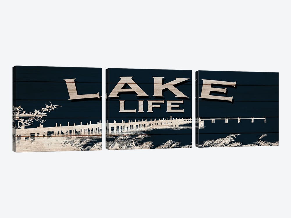 Lake Life II by Kimberly Allen 3-piece Canvas Art