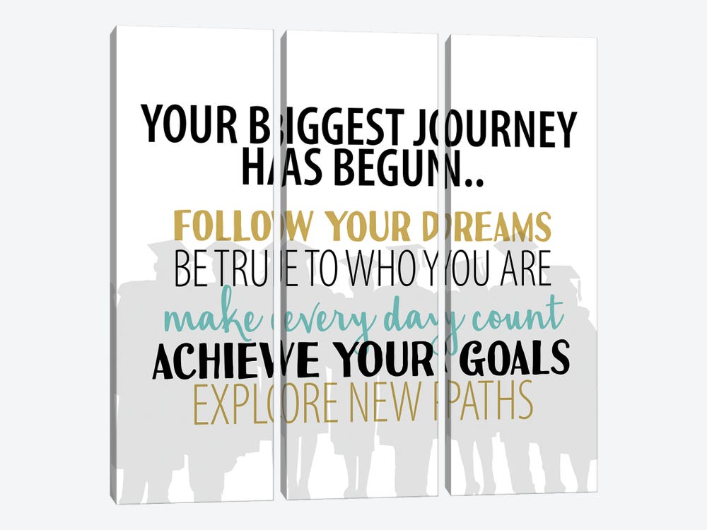 Your Biggest Journey by Kimberly Allen 3-piece Canvas Artwork