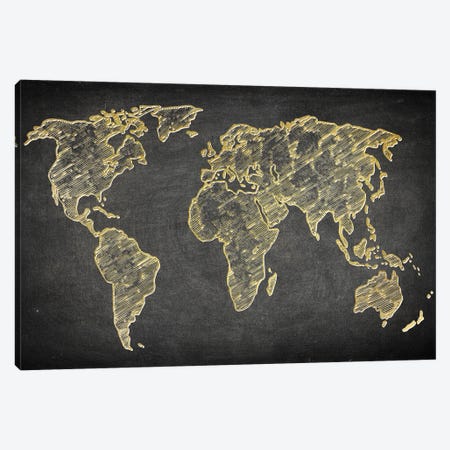 The World Canvas Print #KAL1553} by Kimberly Allen Canvas Artwork