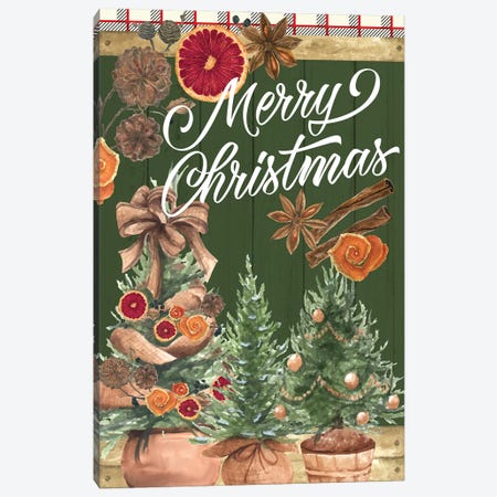 Old Fashioned Christmas Canvas Print #KAL1558} by Kimberly Allen Canvas Art