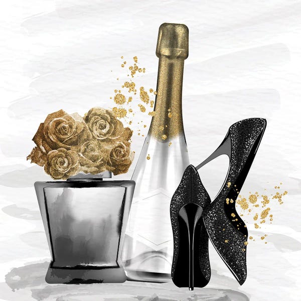 Seasonal Glam: Champagne Glamour I by Kimberly Allen