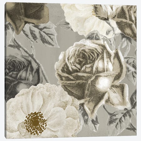 Floral Square Canvas Print #KAL1565} by Kimberly Allen Canvas Artwork