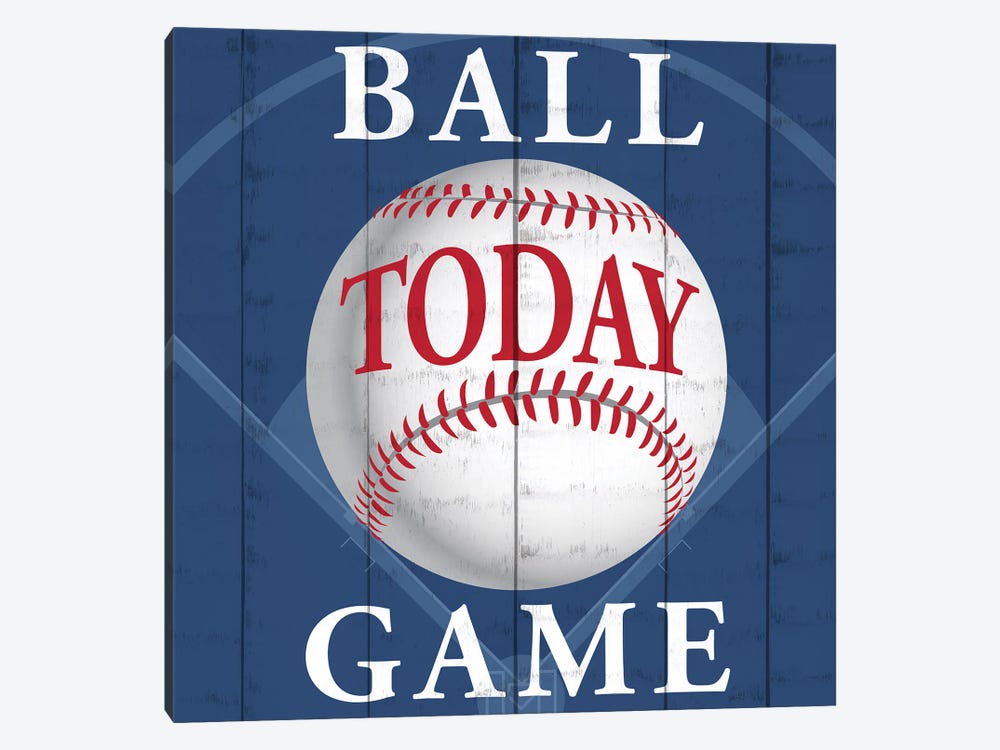 Ball Game Today by Kimberly Allen 1-piece Canvas Artwork