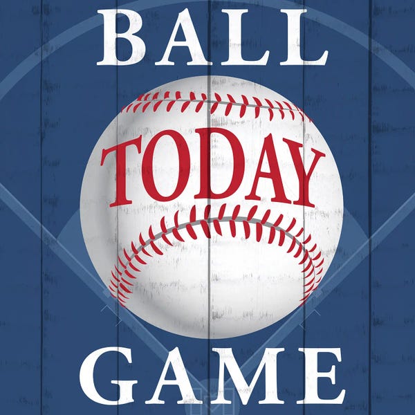 Kids Sports Art: Ball Game Today by Kimberly Allen