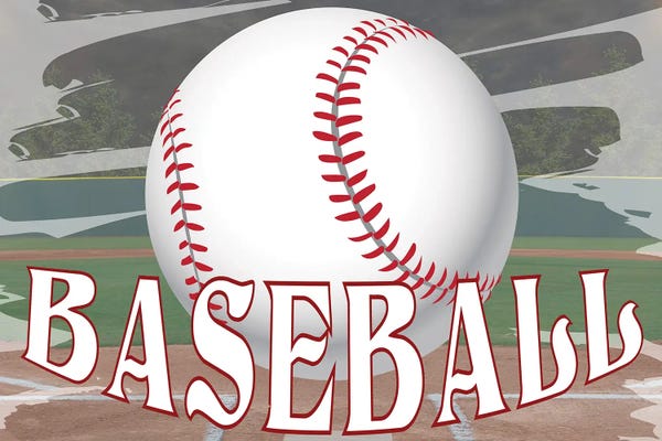 Kids Sports Art: Baseball Field by Kimberly Allen