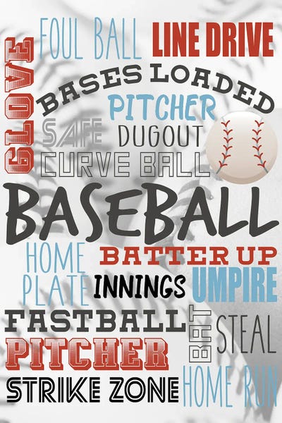 Kids Sports Art: Batter Up by Kimberly Allen