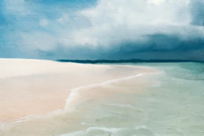 Blue Beach by Kimberly Allen framed wall art