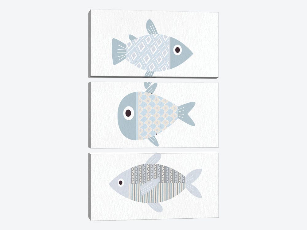 Fish II by Kimberly Allen 3-piece Art Print