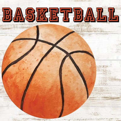 Play Basketball by Kimberly Allen framed canvas print