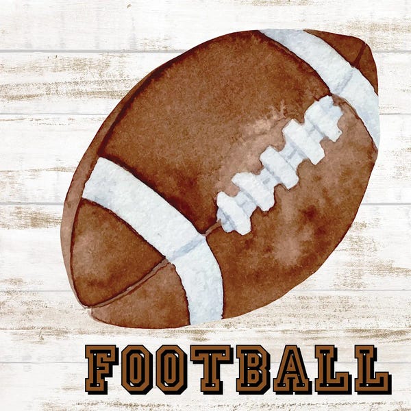 Kids Sports Art: Play Football by Kimberly Allen