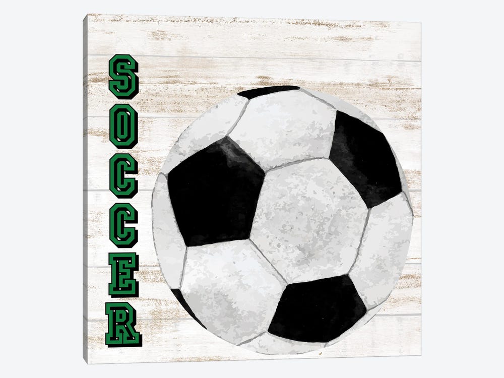 Play Soccer by Kimberly Allen 1-piece Canvas Artwork