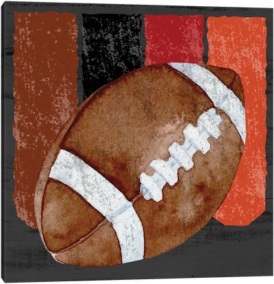 Sport Lines III Canvas Art Print - Football Art