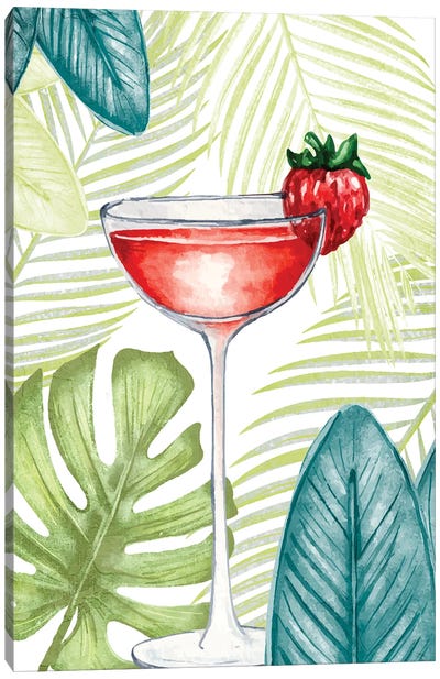 Cocktail Palms I Canvas Art Print - Kimberly Allen
