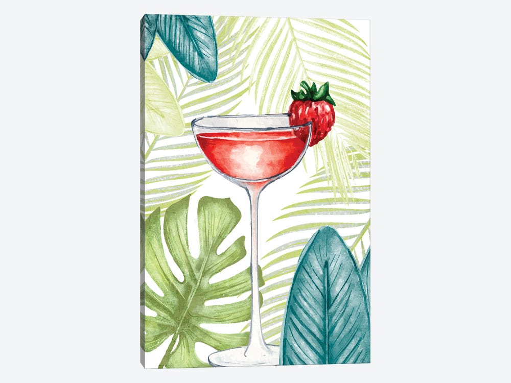 Cocktail Palms I by Kimberly Allen 1-piece Canvas Art Print