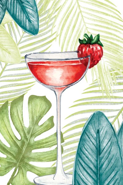Cocktails & Mixed Drinks: Cocktail Palms I by Kimberly Allen