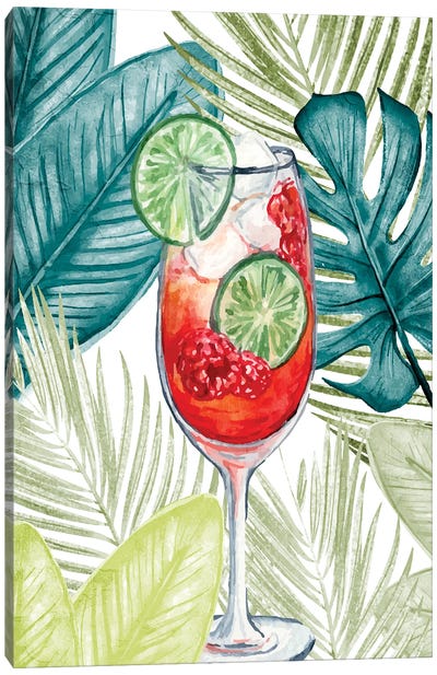 Cocktail Palms II Canvas Art Print - Cocktail & Mixed Drink Art