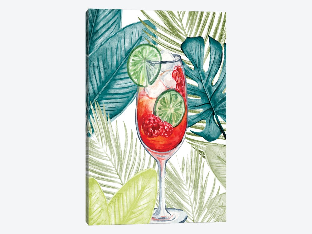 Cocktail Palms II by Kimberly Allen 1-piece Canvas Art