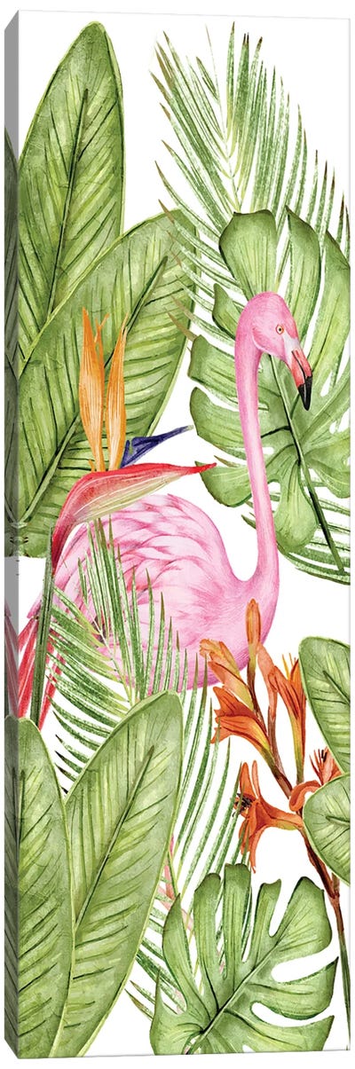 Flamingo Panel I Canvas Art Print - Kimberly Allen