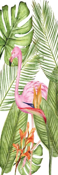 Canvas Print: Flamingo Panel II by Kimberly Allen