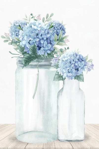 Hydrangea Glass II by Kimberly Allen acrylic art print