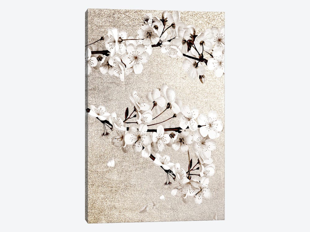 Neutral Magnolia Branches I by Kimberly Allen 1-piece Art Print