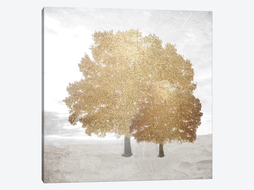 Tree Golds by Kimberly Allen 1-piece Canvas Art