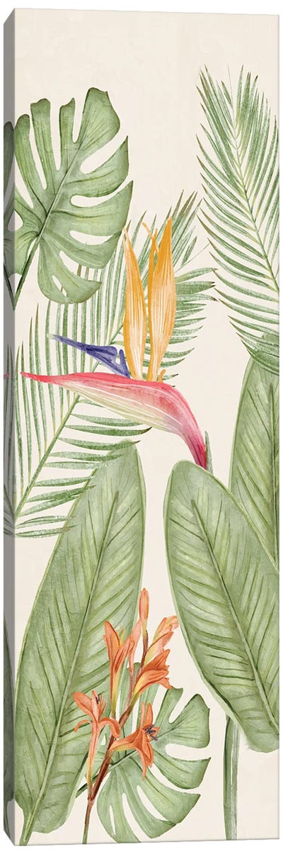 Tropic Panel I Canvas Art Print - Tropical Leaf Art
