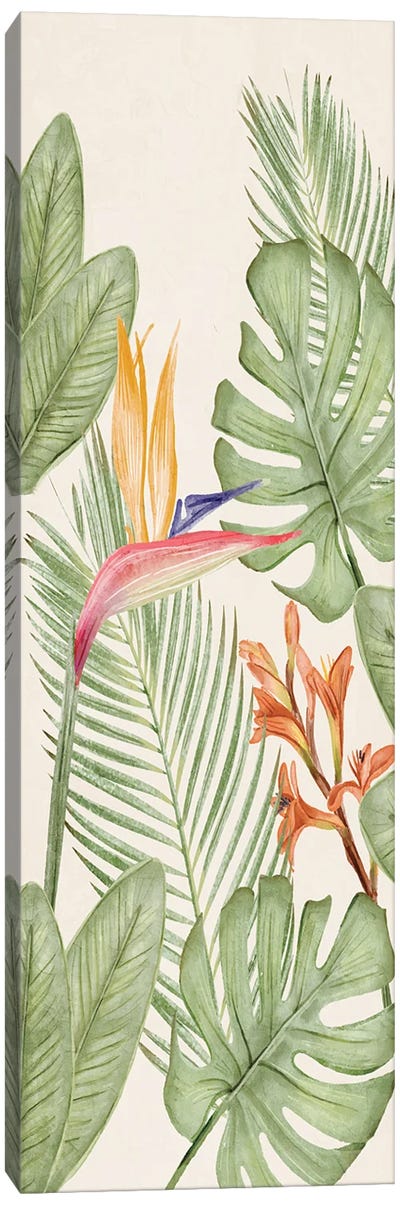 Tropic Panel II Canvas Art Print - Tropical Leaf Art