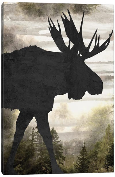 Moose Mountain I Canvas Art Print - Moose Art
