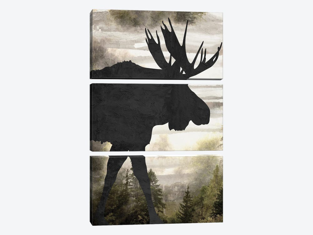 Moose Mountain I by Kimberly Allen 3-piece Canvas Art