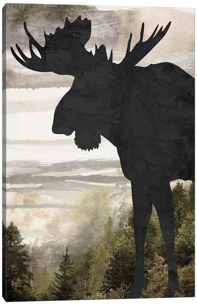 Moose Mountain II Canvas Art Print - Moose Art