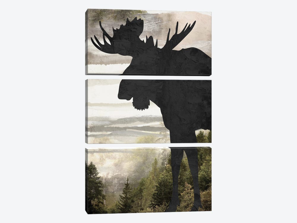 Moose Mountain II by Kimberly Allen 3-piece Canvas Print