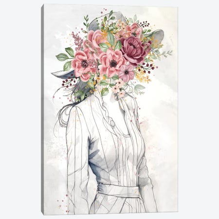 Floral Beauty I Canvas Print #KAL1656} by Kimberly Allen Canvas Art