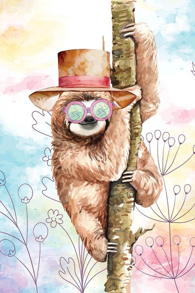 Sloths: Top Hat Sloth by Kimberly Allen