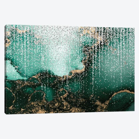 Emerald Marble Canvas Print #KAL1667} by Kimberly Allen Canvas Print