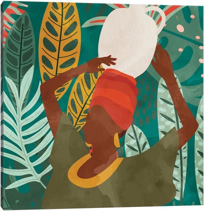 Palm Walk I Canvas Art Print - Jungles