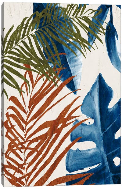 Tropic Rust II Canvas Art Print - Leaf Art