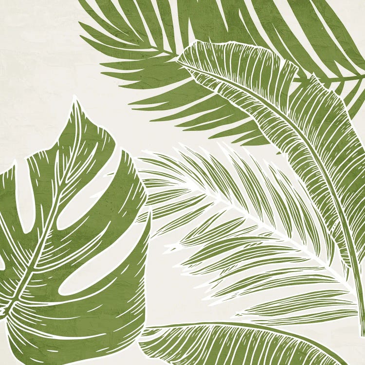 Overlapping Palms I by Kimberly Allen wall art