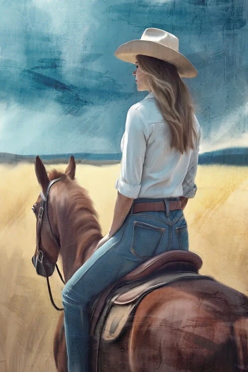 Cowgirl View by Kimberly Allen wall art