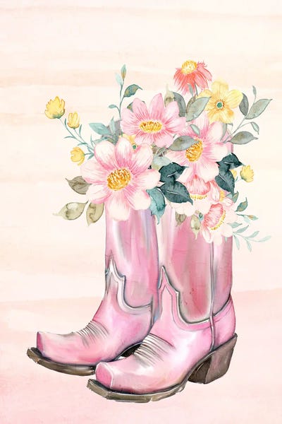 Dopamine Decor: Floral Boots by Kimberly Allen