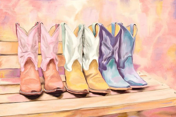 Dopamine Decor: Painted Boots by Kimberly Allen