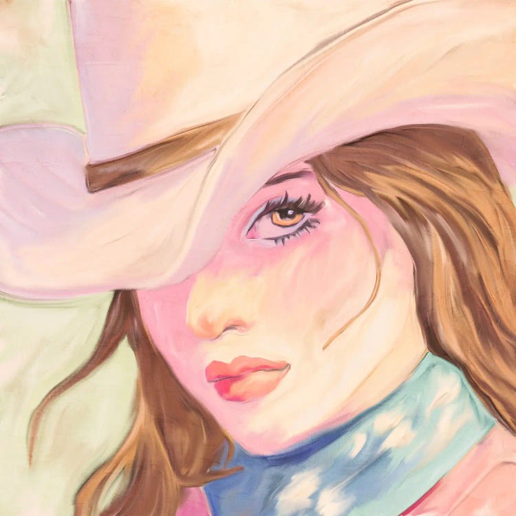 Pastel Cowgirl II by Kimberly Allen wall art